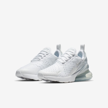 Nike Air Max 270 - Sneakers - Hvide/Metal Sølv | DK-55338
